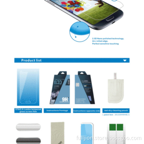 Anti-crack Tempered Glass Screen Protector for Samsung Galaxy S5